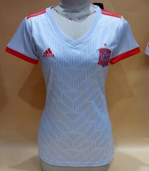 Women Spain 2018 World Cup Away Soccer Jersey Shirt